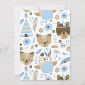 Boys Wild One Baby Shower Einladung (Rückseite)