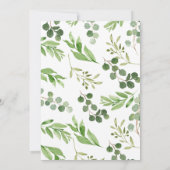 Boys Wild One Foliage Safari Einladung zum Geburts (Rückseite)