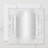 Boys Winter Wonderland Snow Baby Dusche Einladung (Rückseite)