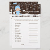 Boys Word Scramble Kinderzimmer Rhyme Baby Showspi (Vorne/Hinten)