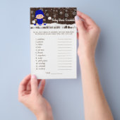 Boys Word Scramble Kinderzimmer Rhyme Baby Showspi Flyer (Handgriff)