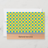 Boys Yellow Blue Skaten Skate Party Einladung (Rückseite)