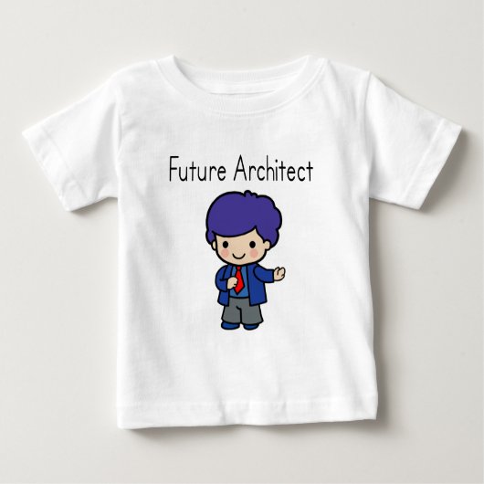 Boys zukunftsorientierter Architekt Baby T-shirt (Vorderseite)