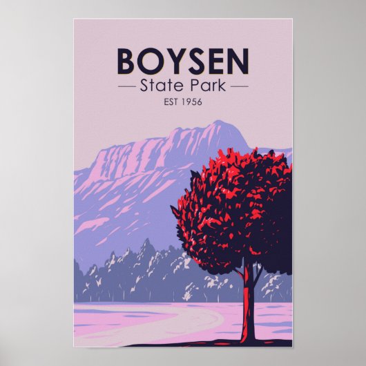 Boysen Staat Park Wyoming Vintag Poster (Vorne)