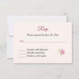 Boysenberry Floral UAWG Response Card RSVP Karte
