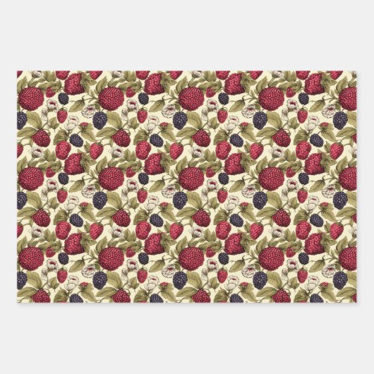 Boysenberry Geschenkpapier Set (Vorderseite)
