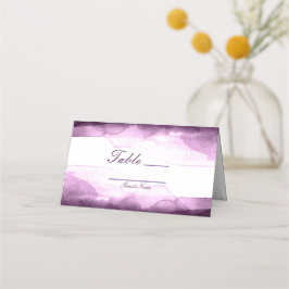 Boysenberry Lila Watercolor Tischnummer Sitzplatz Platzkarte