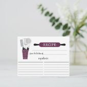 Boysenberry Rolling Button Kitchen Tools Rezeptkar Postkarte (Stehend Vorderseite)