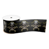 BoysPirate Party Skull Bones Satinband (Spule)