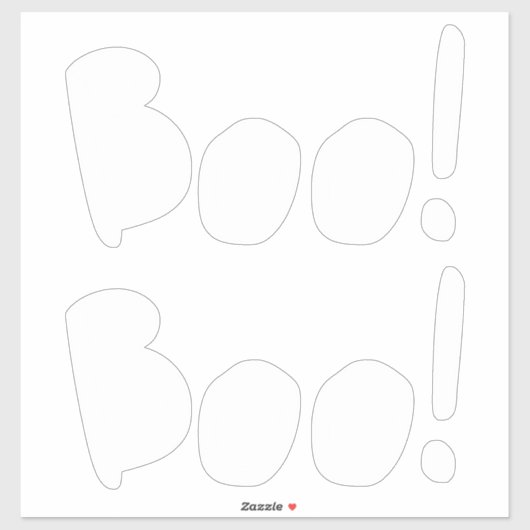 Boywhite niedliche handgeschriebene Typografie Hal Aufkleber (Blatt)