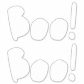 Boywhite niedliche handgeschriebene Typografie Hal Aufkleber (Vorderseite)