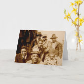 Boyz der 1930er Jahre von der Haube RPPC Karte (Gelbe Blume)