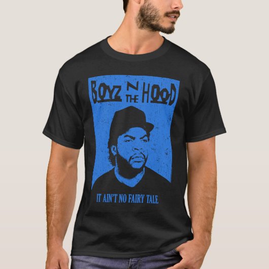 Boyz im Hood Doughboy Blue Rectangle T-Shirt (Vorderseite)