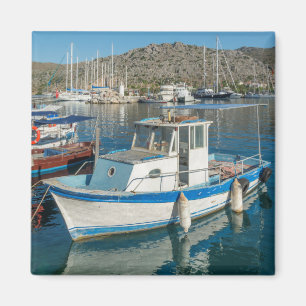 Bozburun Hafen in der Nähe von Marmaris, Türkei Magnet