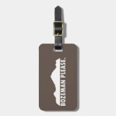 Bozeman Bitte Gepäckanhänger (Vorderseite vertikal)