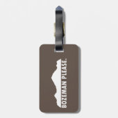 Bozeman Bitte Gepäckanhänger (Rückseite vertikal)