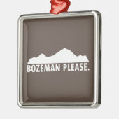 Bozeman Bitte Ornament Aus Metall (Links)