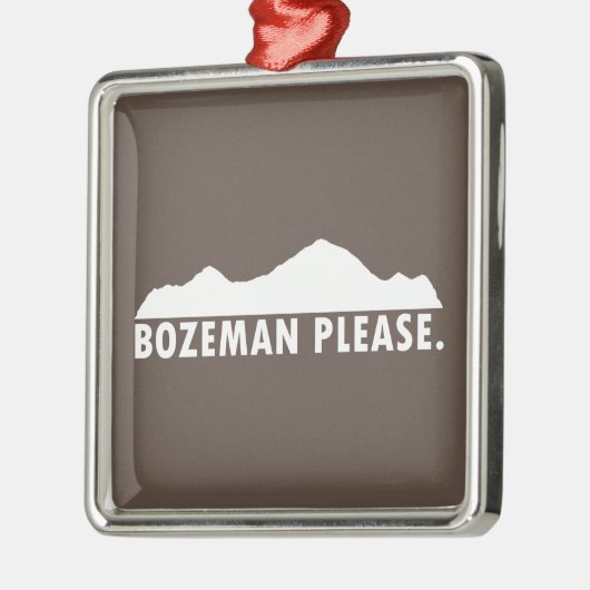 Bozeman Bitte Ornament Aus Metall (Links)