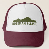 Bozeman Bitte Truckerkappe (Vorderseite)