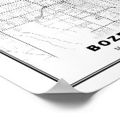 Bozeman Map Poster (Ecke)