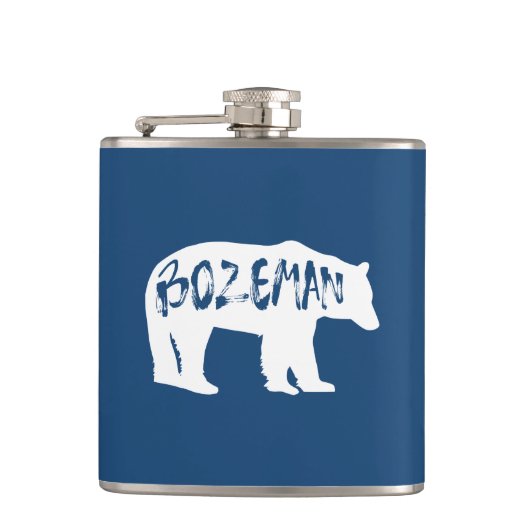Bozeman Montana Bear Flachmann (Vorderseite)