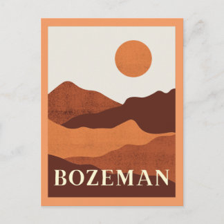 Bozeman, Montana Berge Postkarte