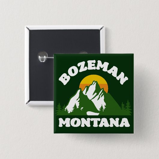 Bozeman, Montana Button (Vorne & Hinten)