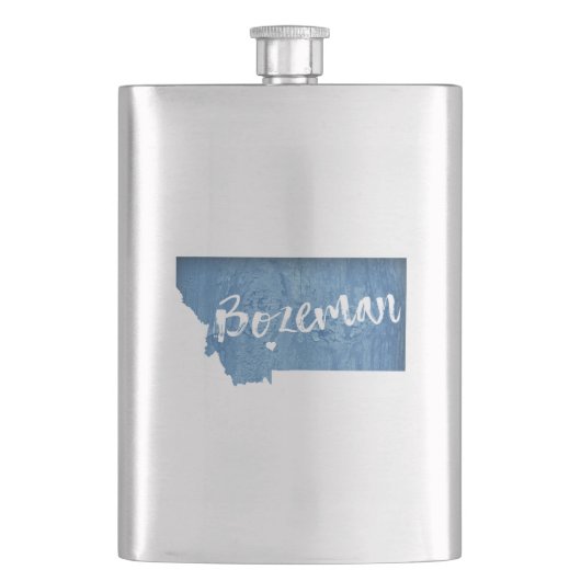 Bozeman, Montana Flachmann (Vorderseite)