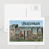 Bozeman, Montana - Große Briefmarkenszenen Postkarte (Vorne/Hinten)