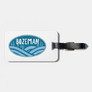 Bozeman Montana im Freien Gepäckanhänger