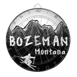 Bozeman Montana künstlerischer Skifahrer Dartscheibe