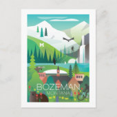 Bozeman, Montana Postkarte (Vorderseite)