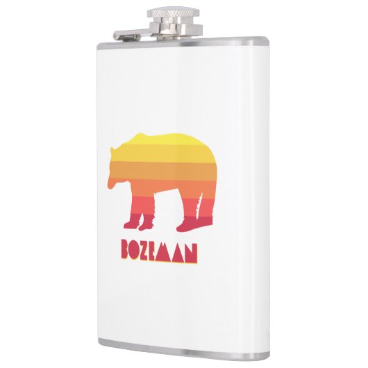 Bozeman Montana Regenbogenbär Flachmann (Links)