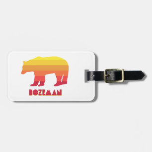 Bozeman Montana Regenbogenbär Gepäckanhänger
