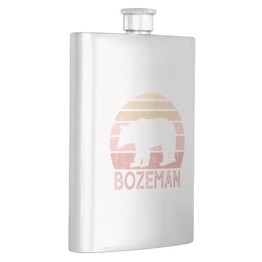 Bozeman Montana Retro Bär Flachmann (Rechts)