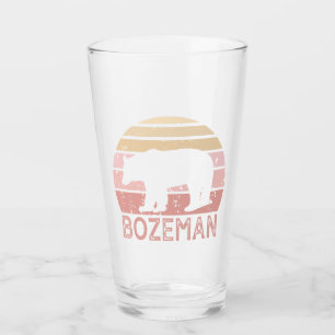 Bozeman Montana Retro Bär Glas