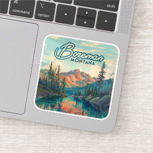Bozeman Montana Rocky Mountains Vintag Aufkleber