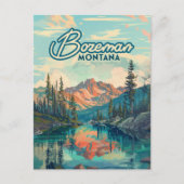 Bozeman Montana Rocky Mountains Vintag Postkarte (Vorderseite)