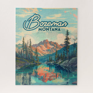 Bozeman Montana Rocky Mountains Vintag Puzzle