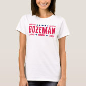 BOZEMAN MONTANA - Stars und Streifen T-Shirt (Vorderseite)
