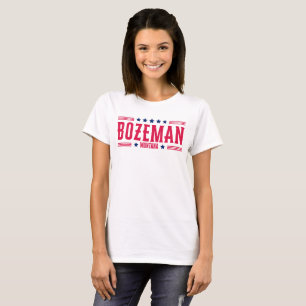BOZEMAN MONTANA - Stars und Streifen T-Shirt