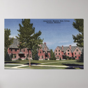 Bozeman, Montana - Wohnheime an der Montana State Poster