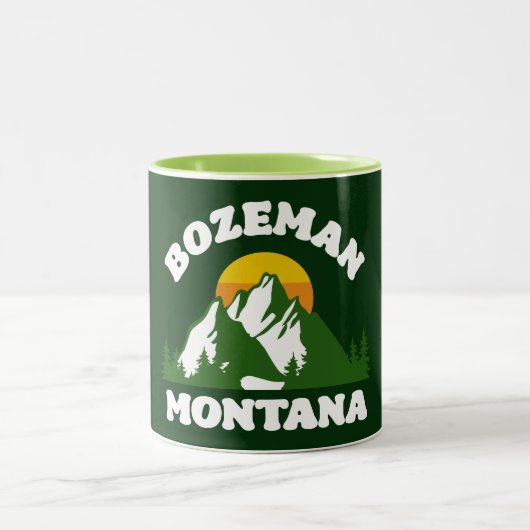 Bozeman, Montana Zweifarbige Tasse (Mittel)