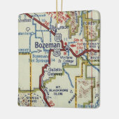 Bozeman MT Vintag Map Keramikornament (Links)