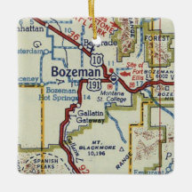 Bozeman MT Vintag Map