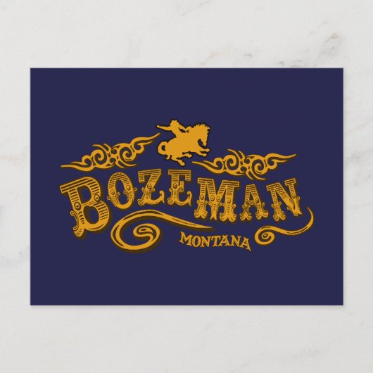 Bozeman Saloon Postkarte (Vorderseite)