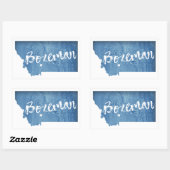 Bozen, Montana Rechteckiger Aufkleber (Blatt)