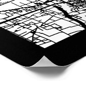 Bozhou China City Map Poster (Ecke)