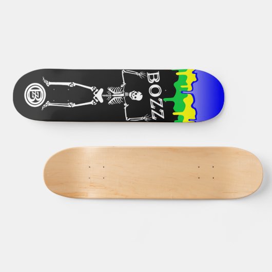 BOZZ Skeleton BRAZIL Skateboard (Horizontal)