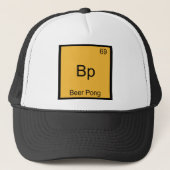 Bp - Beer Pong Funny Chemistry Element Symbol T-Sh Truckerkappe (Vorderseite)